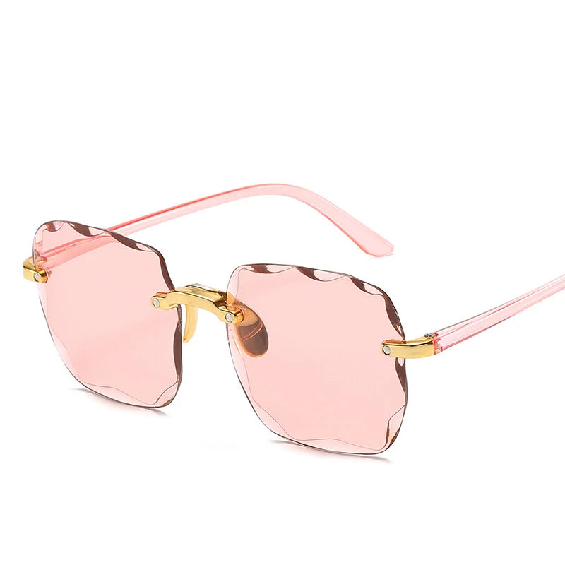 Rimless Square Sunglasses for Women (3-Pack)