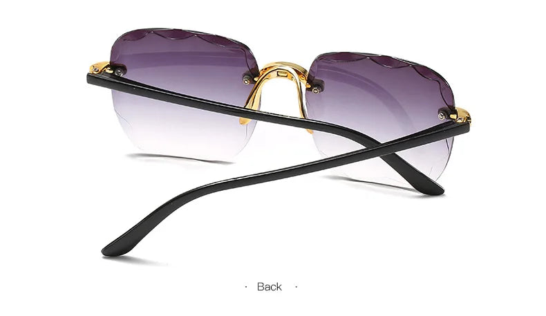 Rimless Square Sunglasses for Women (3-Pack)