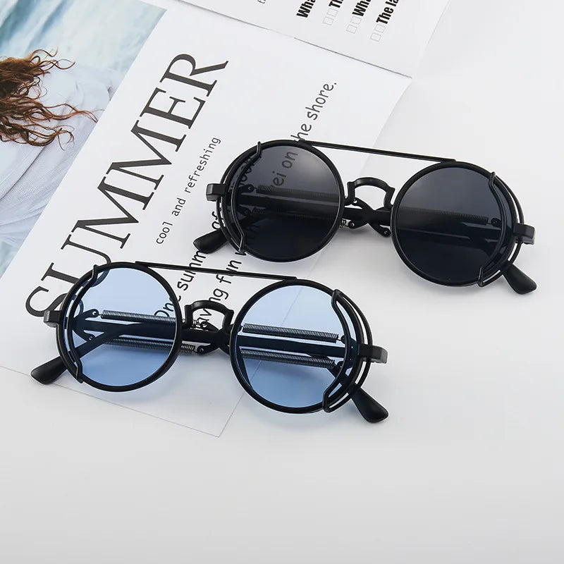 Steampunk Round Sunglasses