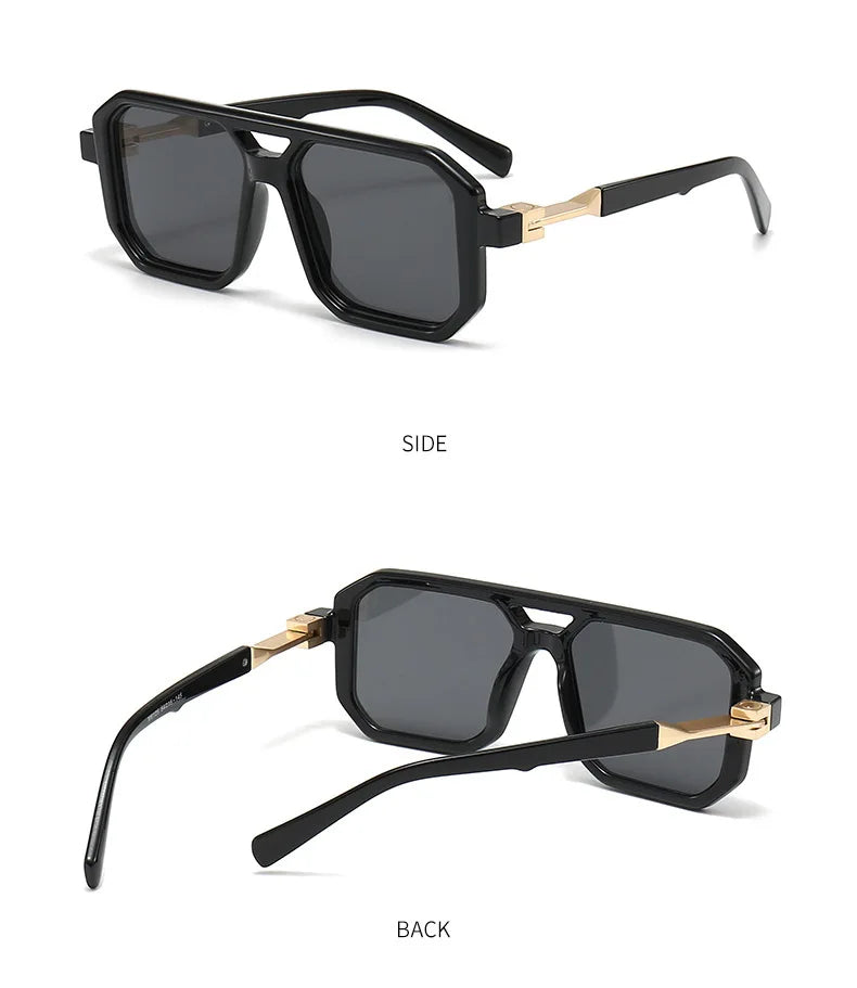 Vintage Square Sunglasses for Men