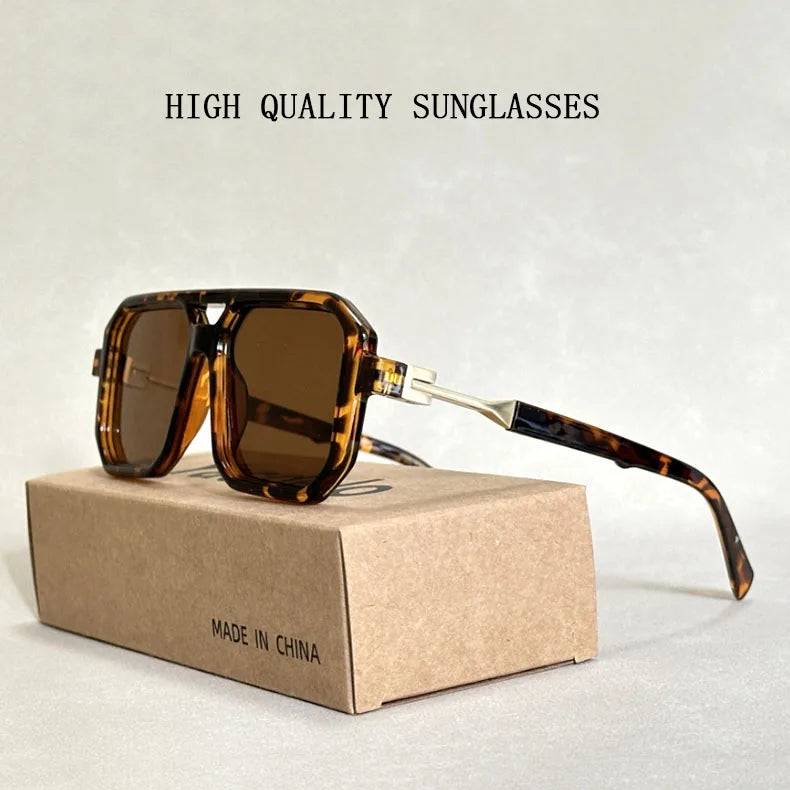 Vintage Square Sunglasses for Men