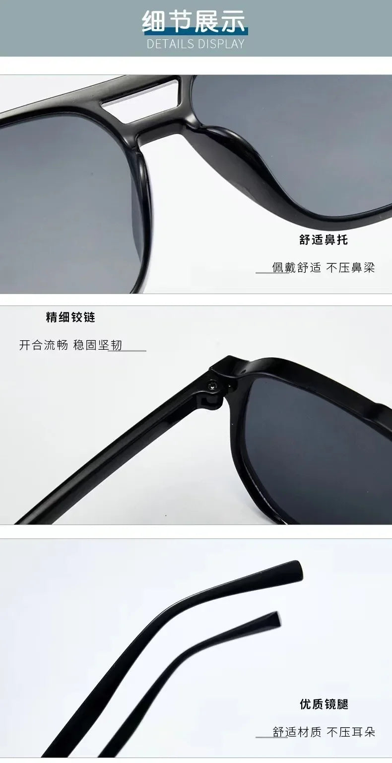 Oversized Vintage Square Sunglasses