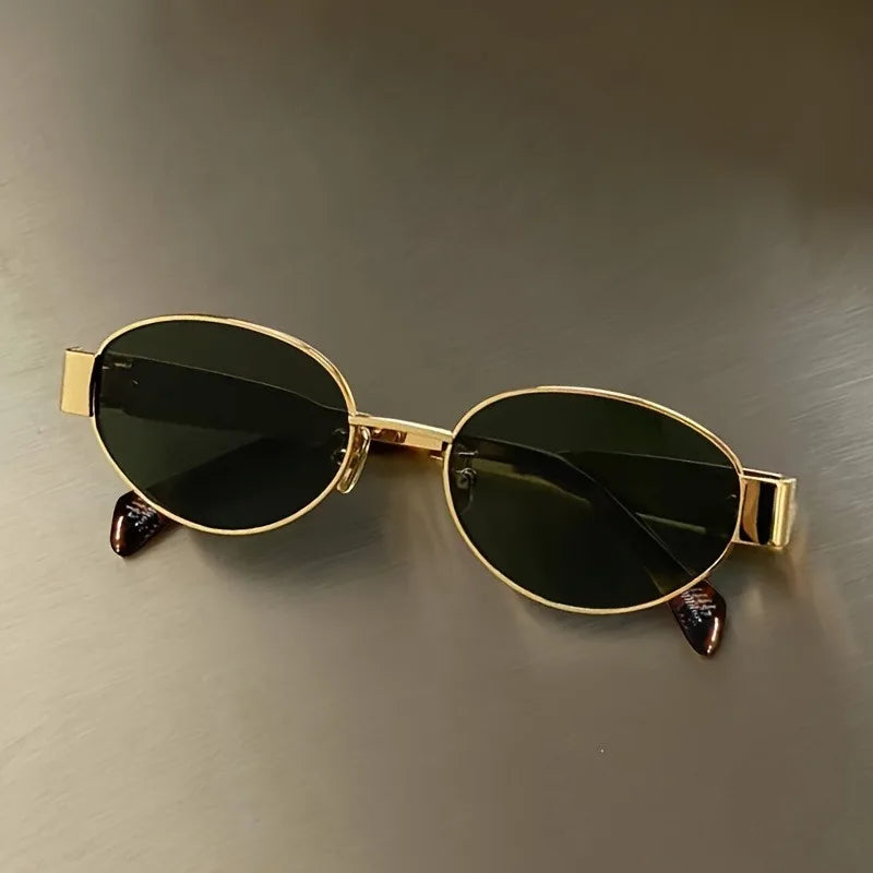 Vintage Oval Sunglasses for Women