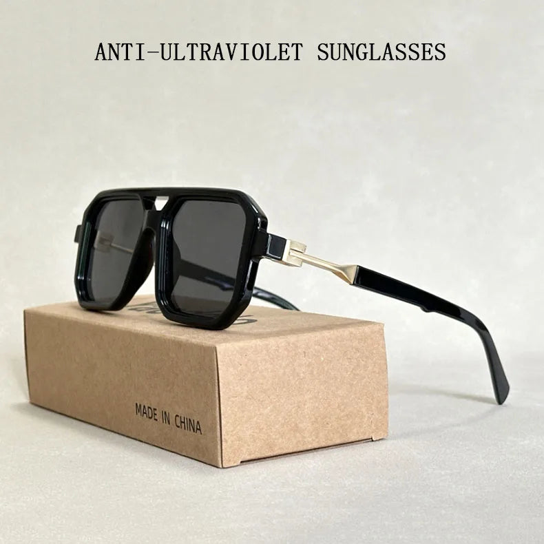Vintage Square Sunglasses for Men
