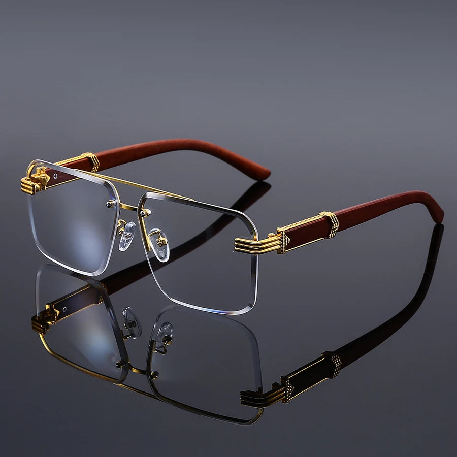 Textured Double-Bridge Sunglasses