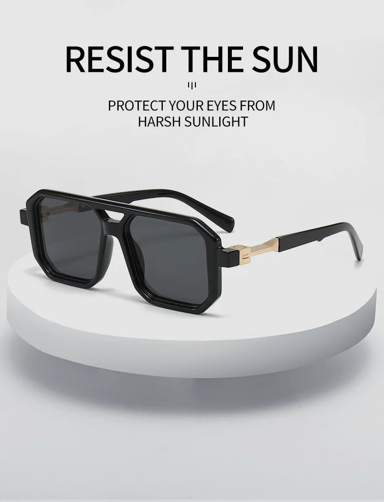 Vintage Square Sunglasses for Men