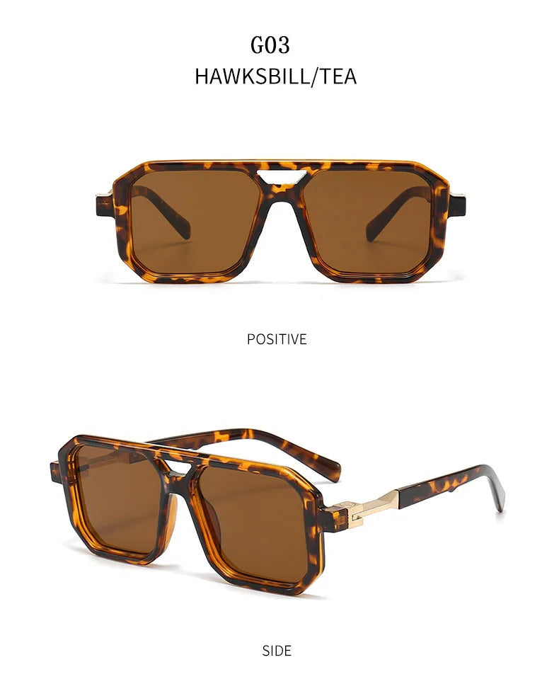 Vintage Square Sunglasses for Men