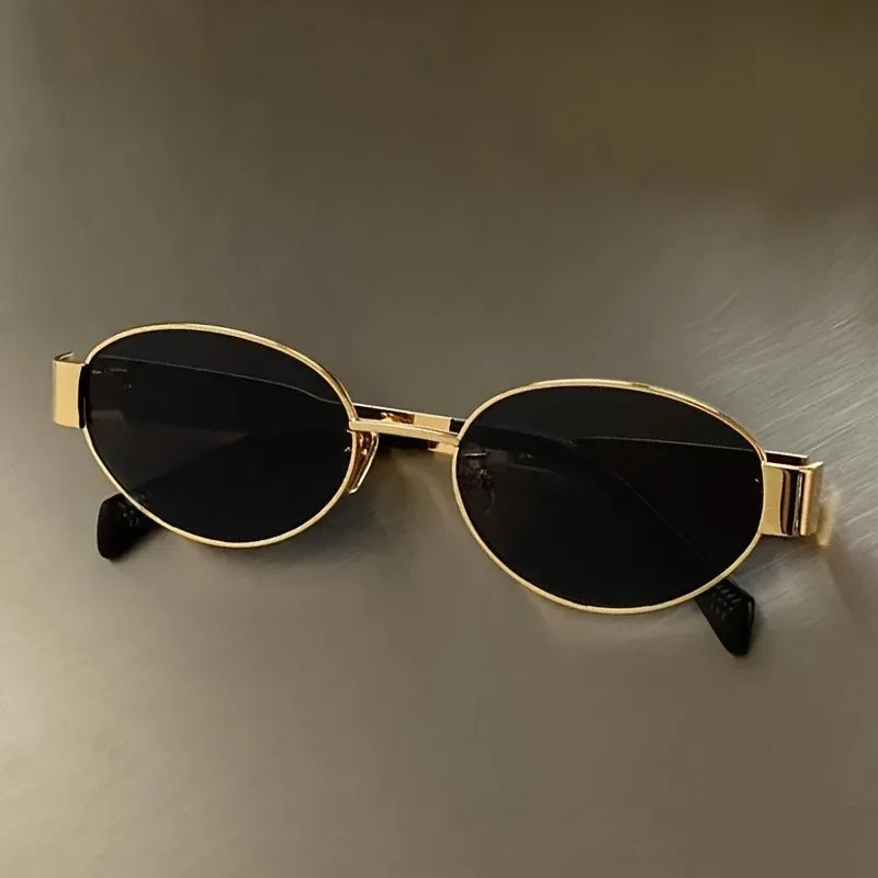 Vintage Oval Sunglasses for Women