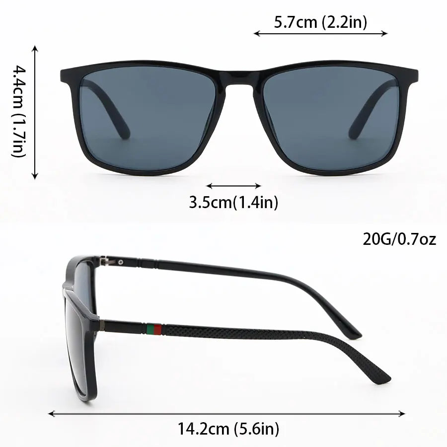 Classic Square Sunglasses for Men
