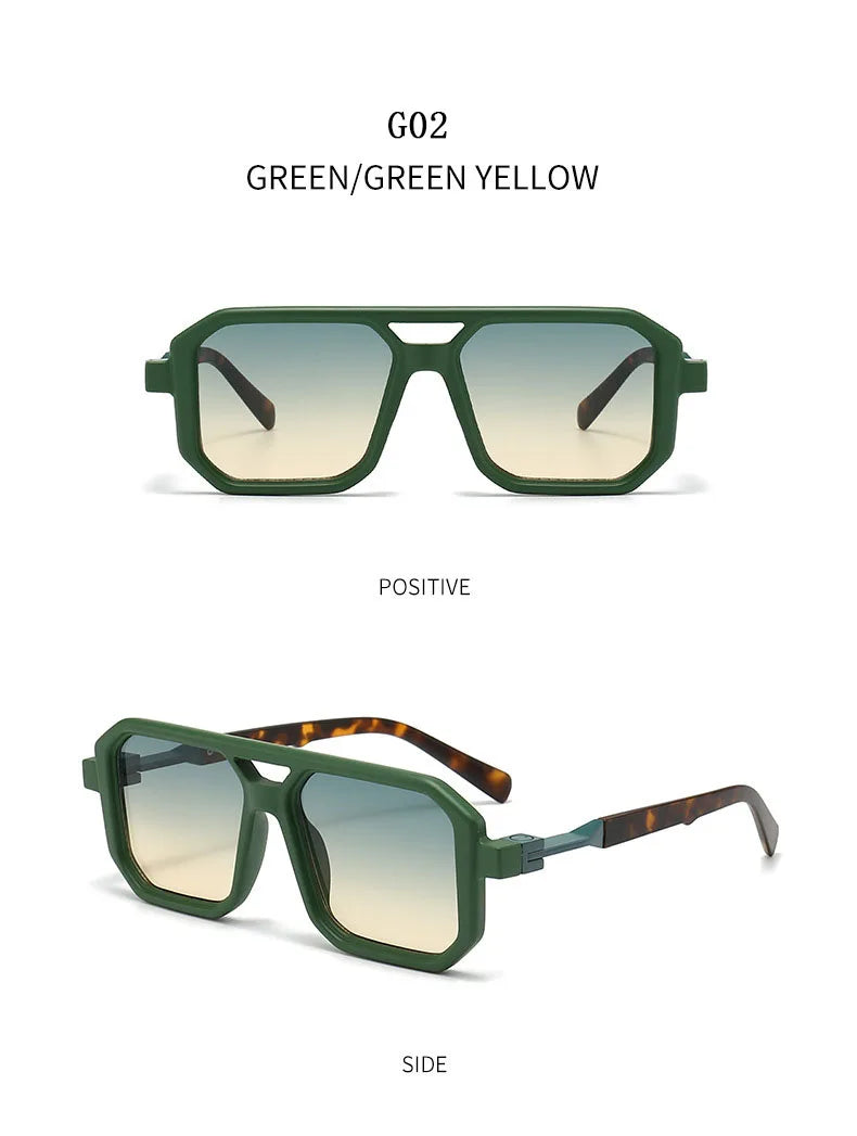Vintage Square Sunglasses for Men