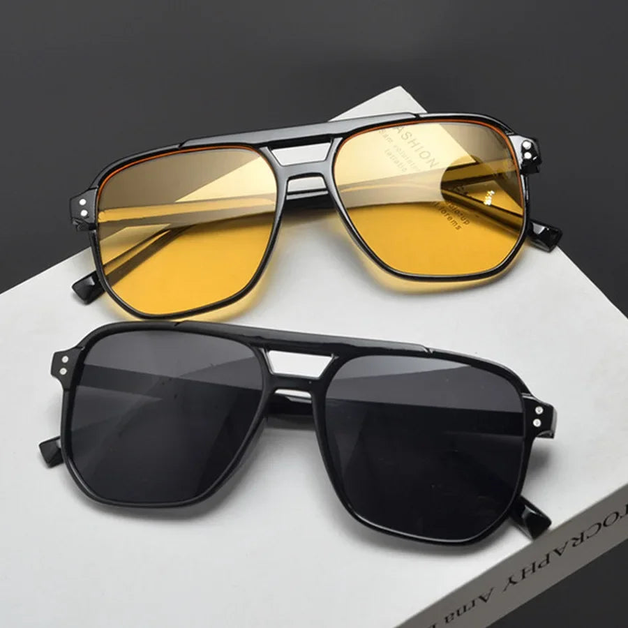 Oversized Vintage Square Sunglasses