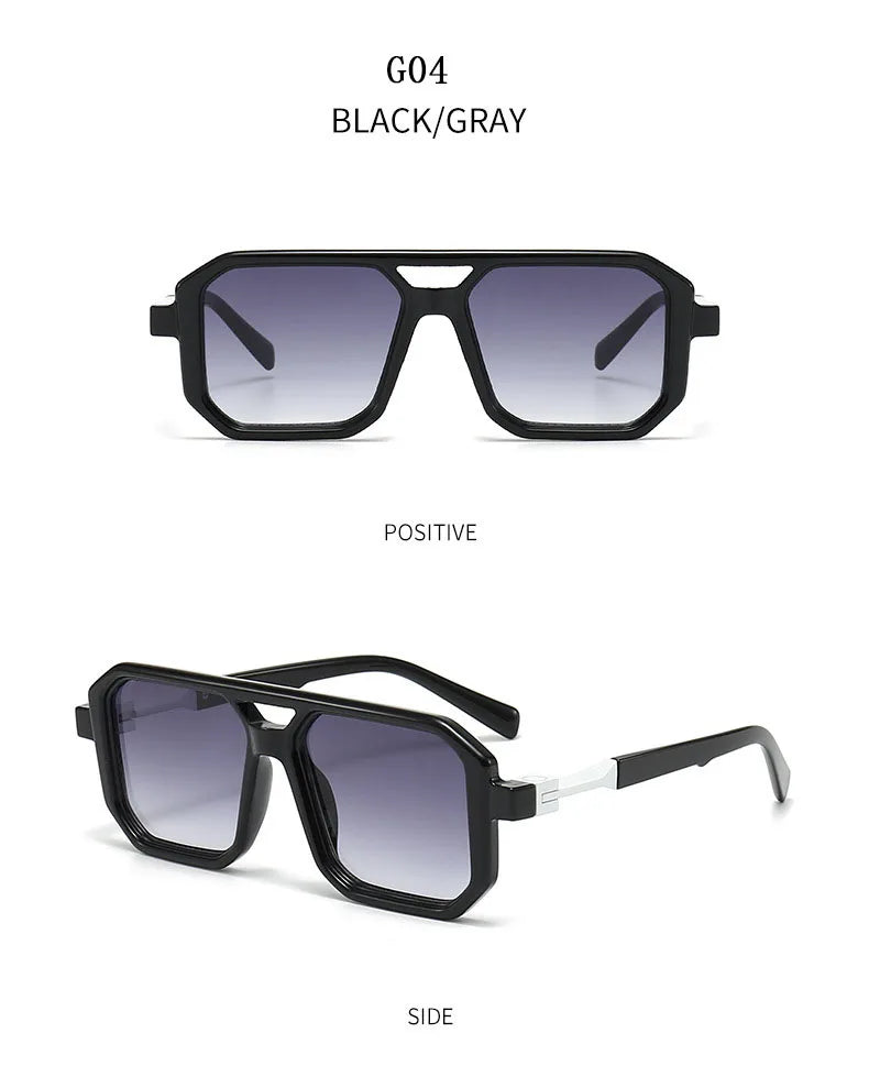 Vintage Square Sunglasses for Men