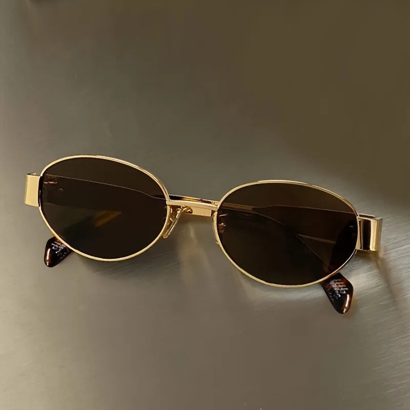 Vintage Oval Sunglasses for Women