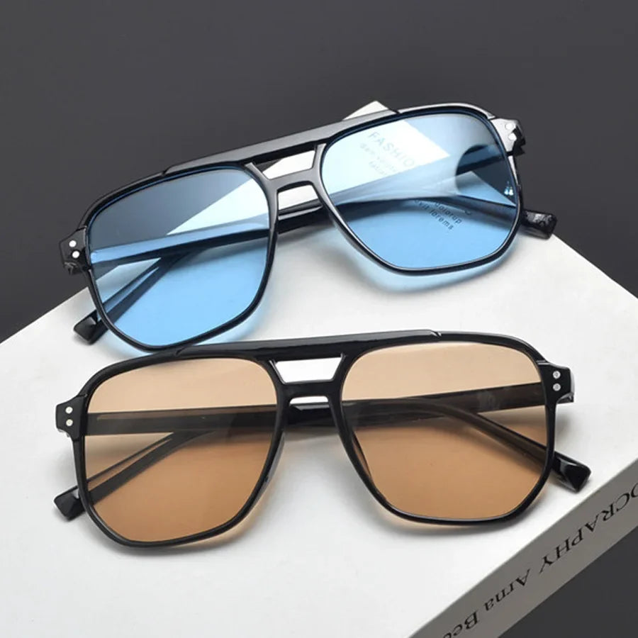 Oversized Vintage Square Sunglasses