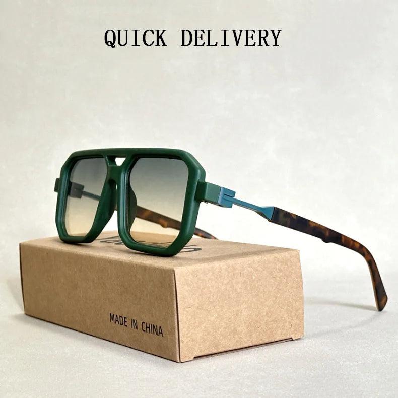 Vintage Square Sunglasses for Men