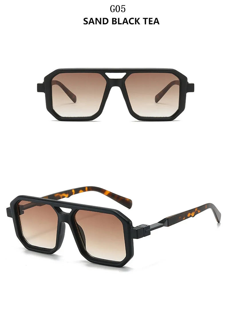 Vintage Square Sunglasses for Men